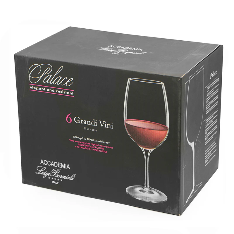 57 cl - Palace Calice Vino Rosso in Vetro - Set 6 Pezzi - Image 3