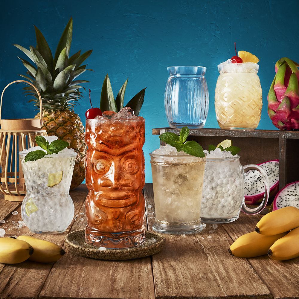 58 cl - Bartender Bicchiere Cocktail Tiki In Vetro - Set 6 Pz - Image 2