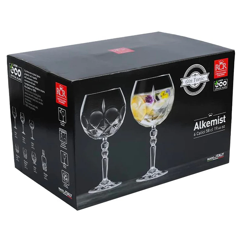 58 cl - Alkemist Calice Gin Tonic in Vetro - Set 6 Pezzi - Image 5