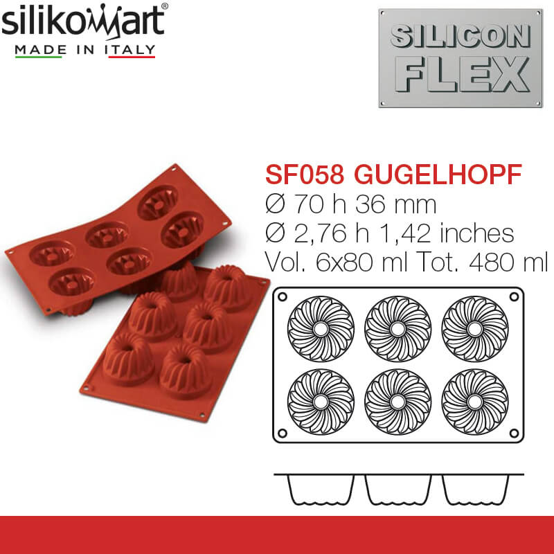 6 Forme Classic Stampo Gugelhopf In Silicone - Image 3