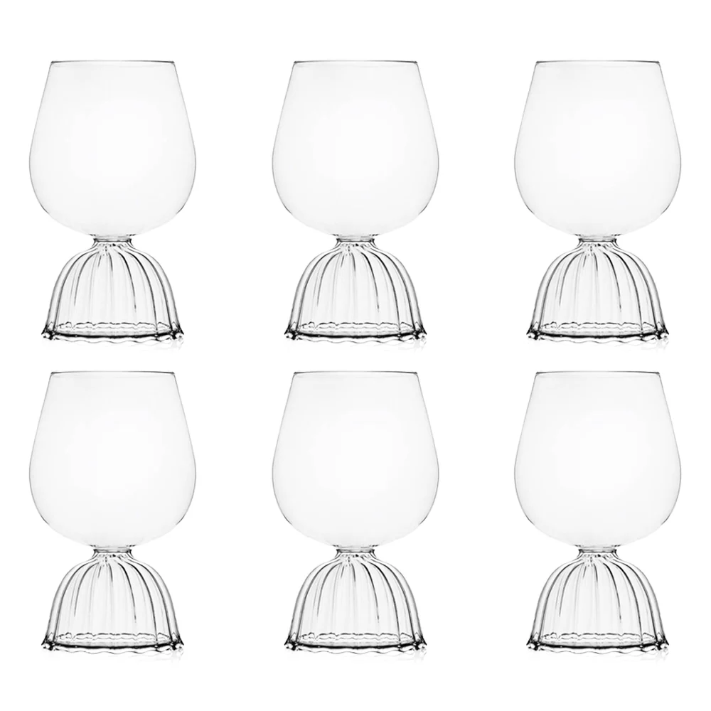 60 cl - Tutu Calice Vino Rosso In Vetro Borosilicato - Set 6 Pz
