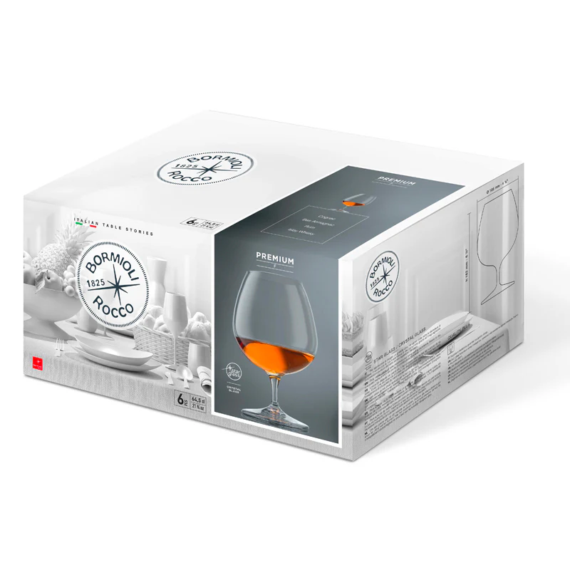 64.5 cl - Premium Calice Snifter in Vetro - Set 6 Pezzi - Image 4