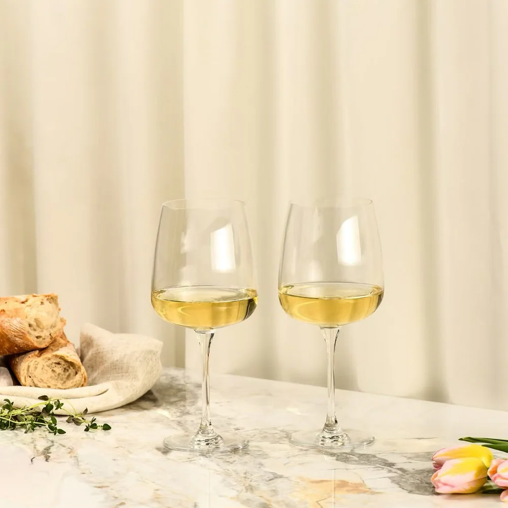 65 cl - Modern Calice Vino Bianco In Vetro Sonoro Set 4 Pz - Image 4
