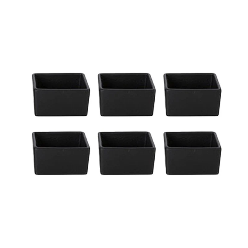 6x6 cm - Etna Coppetta In Porcellana - Set 6 Pz