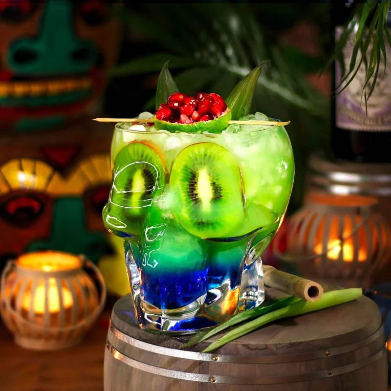 70 cl - Tiki Bicchiere Teschio in Vetro - Image 2
