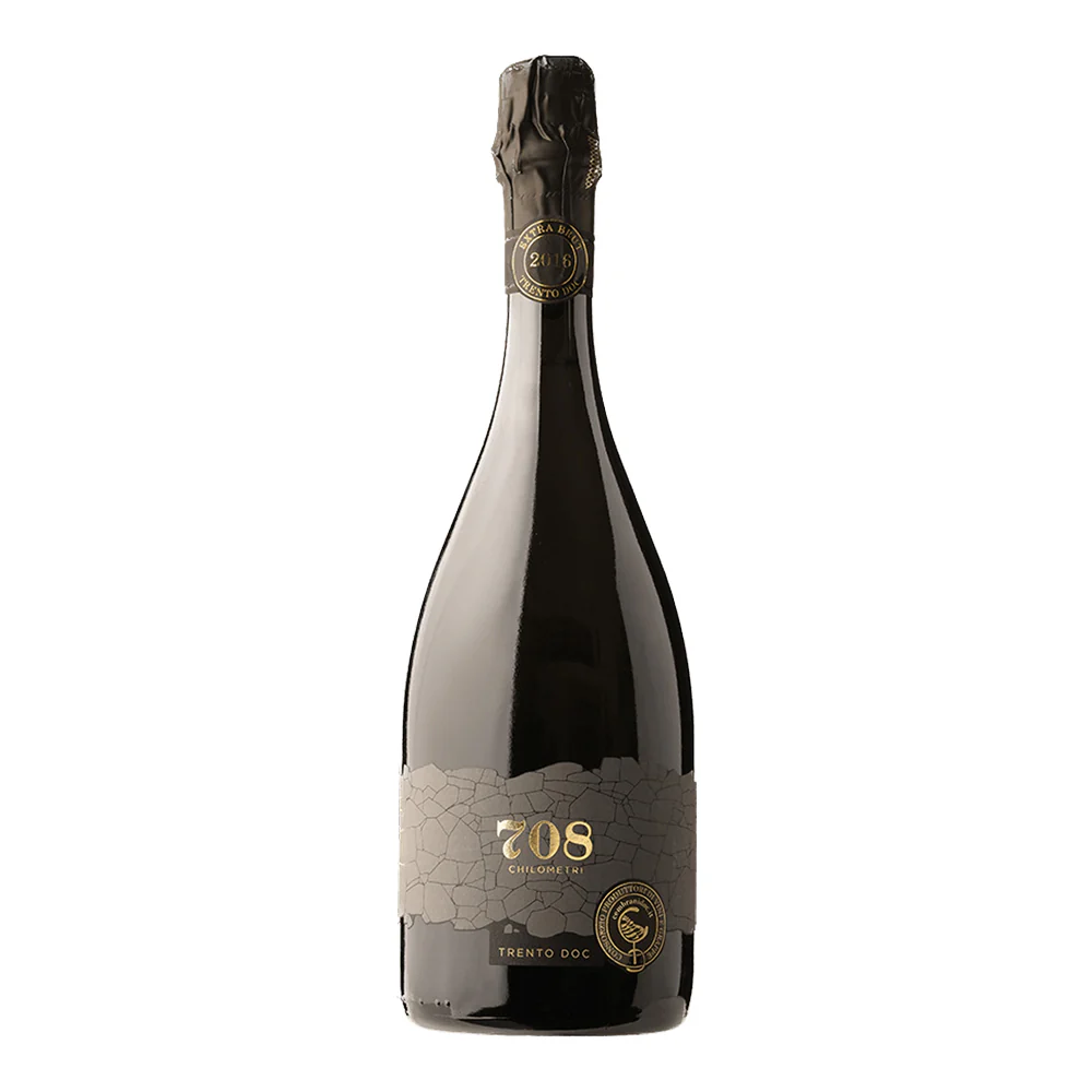 708km Trento DOC 2021 Extra Brut Blanc De Blanc Metodo Classico - Cembrani DOC - Image 2