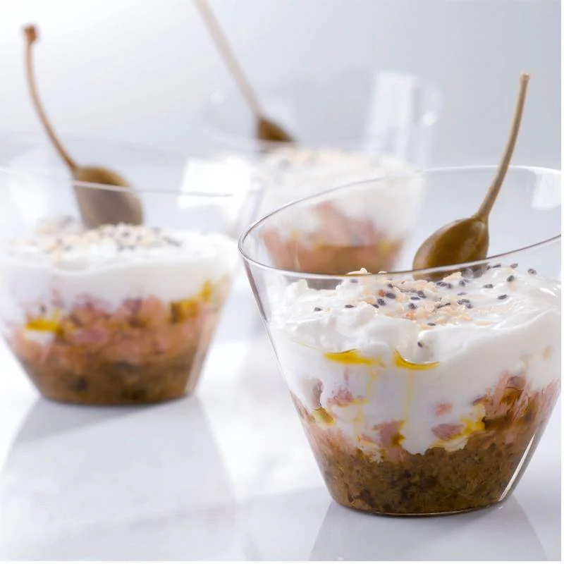 8.1x7.3 cm - Tableware, Buffet & Display Bicchierino Monoporzione In Polistirolo - Set 100 Pz - Image 2
