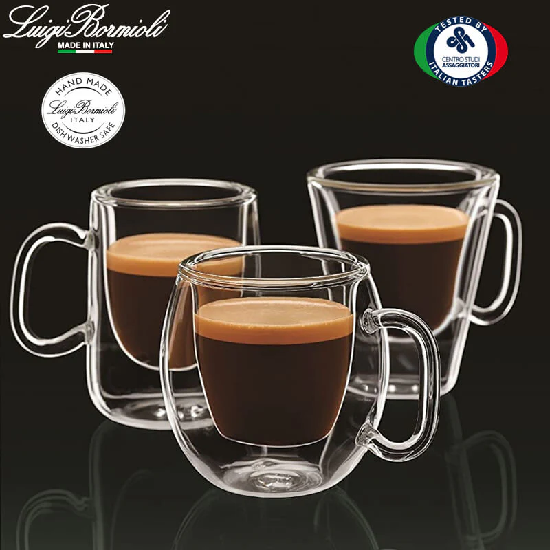 8.5 cl - Thermic Glass Tazzina Caffé Etiopia in Vetro Borosilicato - Set 2 Pezzi - Image 3