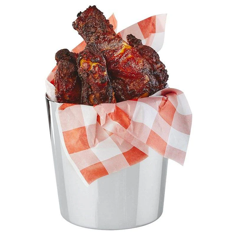 8.5 cm - Tableware Buffet & Display Cestello Porta Snack In Acciaio Inox - Image 4