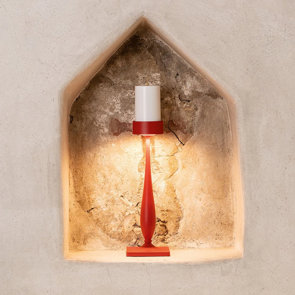 8.7 x H.35.6 cm - Perpetua Barocco Lampada Da Tavolo Dimmerabile In Alluminio - Image 14
