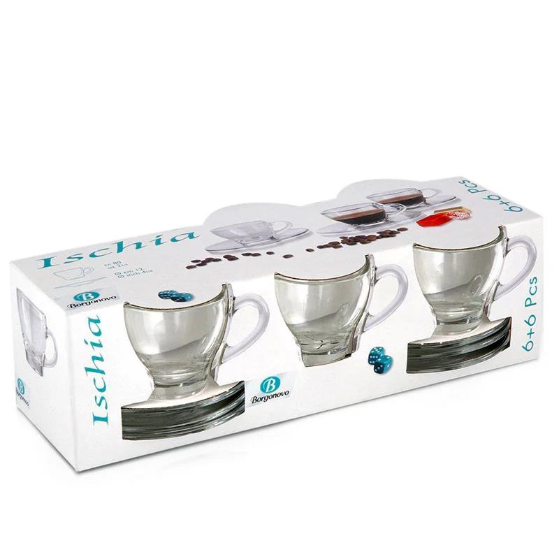 8 cl - Ischia Tazzina Caffé in Vetro - Set 6 Pezzi - Image 3