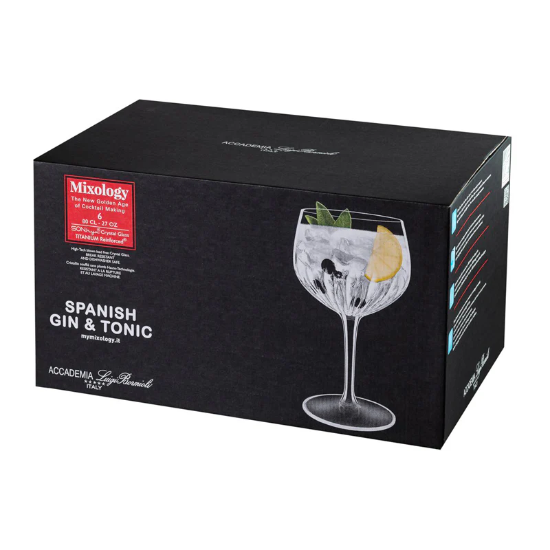 80 cl - Mixology Calice Gin Tonic in Vetro - Set 6 Pezzi - Image 3