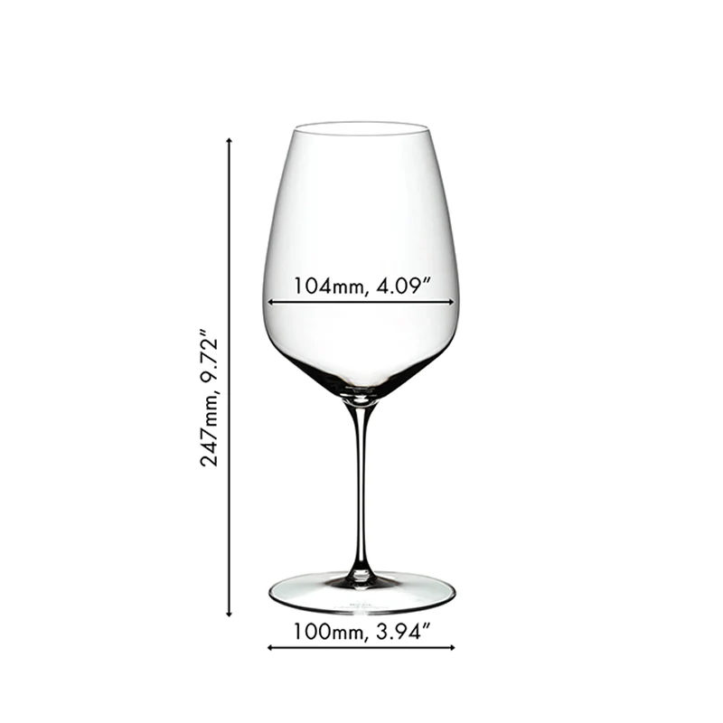 82.9 cl - Veloce Calice Vino Rosso Cabernet Merlot in Vetro - Set 2 Pezzi - Image 3