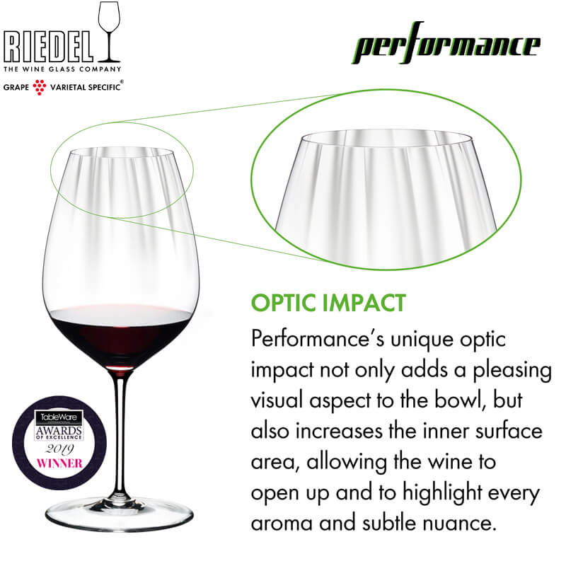 83.4 cl - Performance Calice Vino Rosso Cabernet Merlot in Vetro - Set 2 Pezzi - Image 4