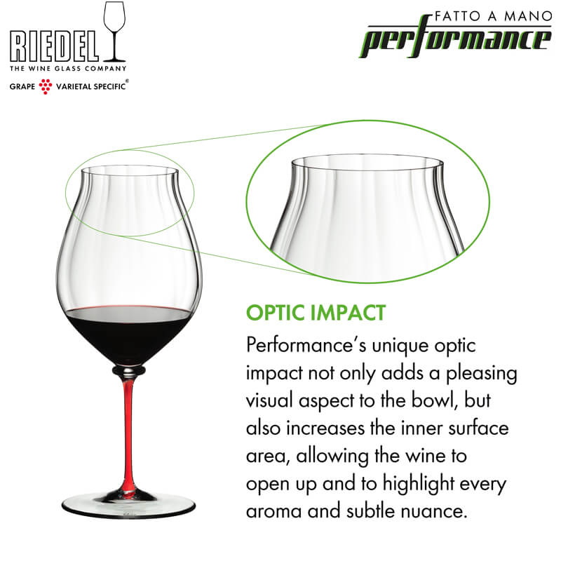 83 cl - Fatto A Mano Performance Calice Vino Rosso Pinot Noir in Vetro - Image 3
