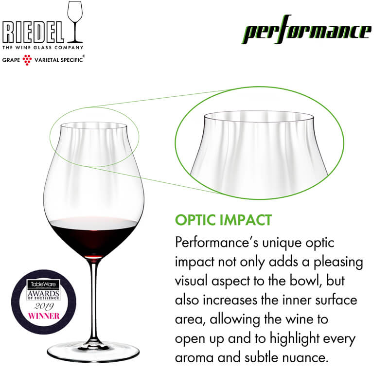 83 cl - Performance Calice Vino Rosso in Vetro - Set 2 Pezzi - Image 3