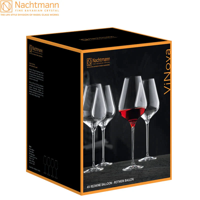 84 cl - ViNova Calice Vino Rosso in Vetro - Set 8 Pz - Image 4