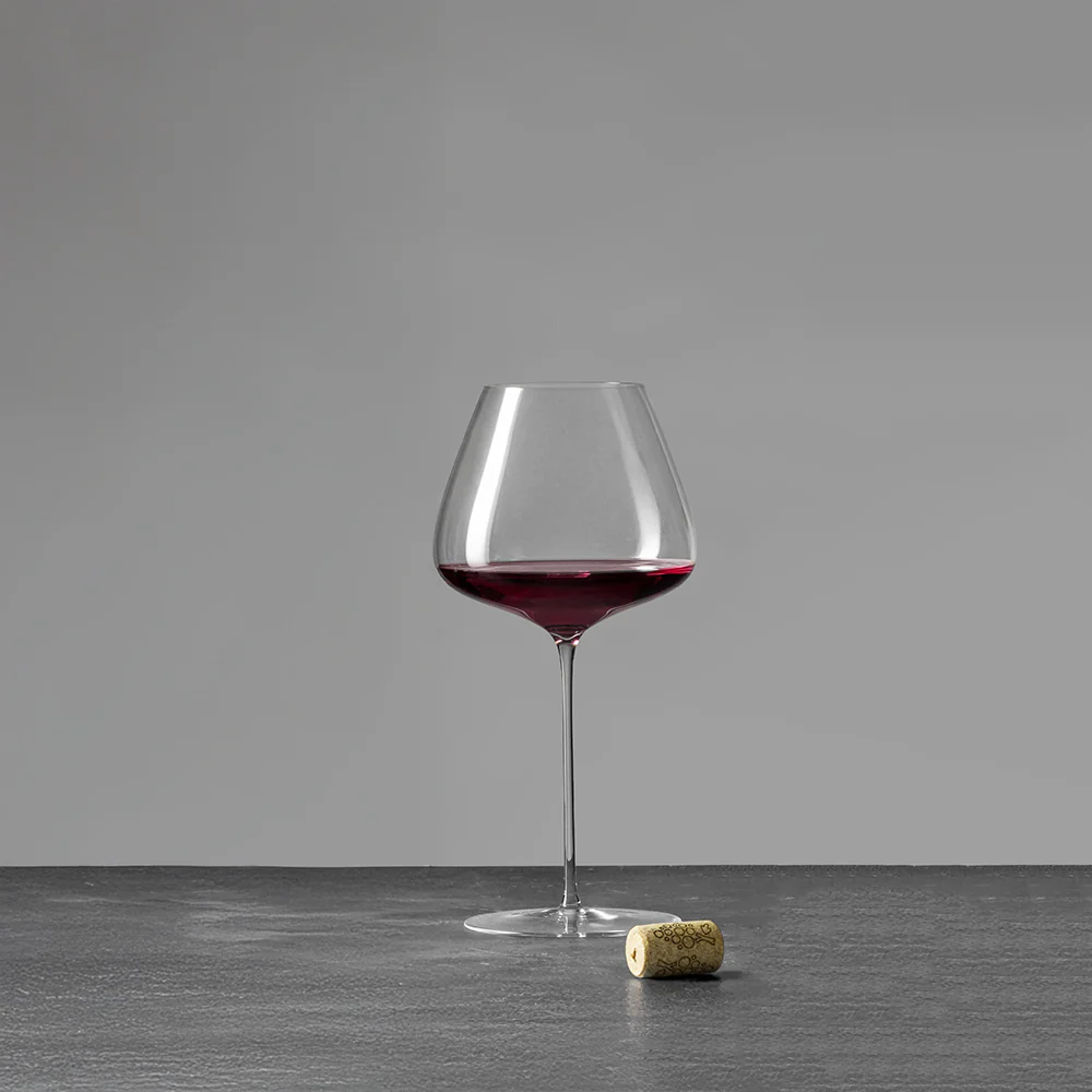 87 cl - Sapientia Burgundy Calice Vino Rosso Soffiato a Bocca In Vetro Set 2 Pz - Image 2