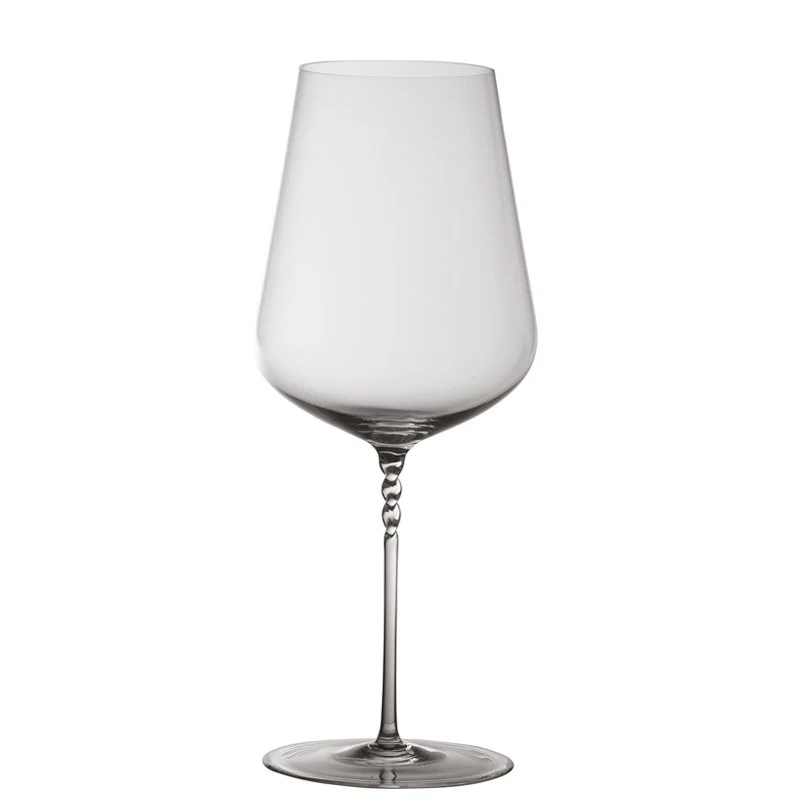 87 cl - Jcl Calice Vino Bianco Gambo a Spirale in Vetro - Set 2 Pezzi