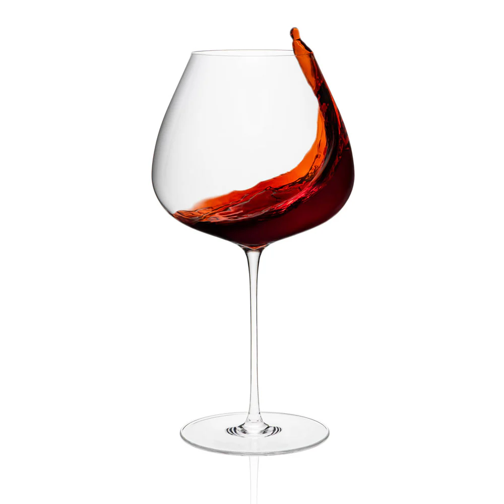 88 cl - Arte Calice Vino Rosso Ballon In Vetro Trasparente Set 2 Pz - Image 2