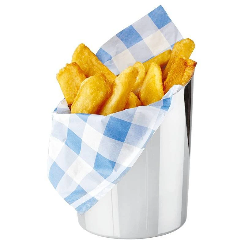 9.5 cm - Tableware Buffet & Display Cestello Porta Snack In Acciaio Inox - Image 4
