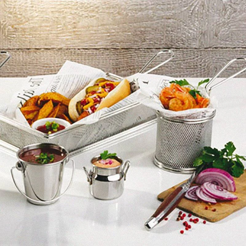 9 cm - Tableware Buffet & Display Secchiello Porta Snack In Acciaio Inox - Image 3