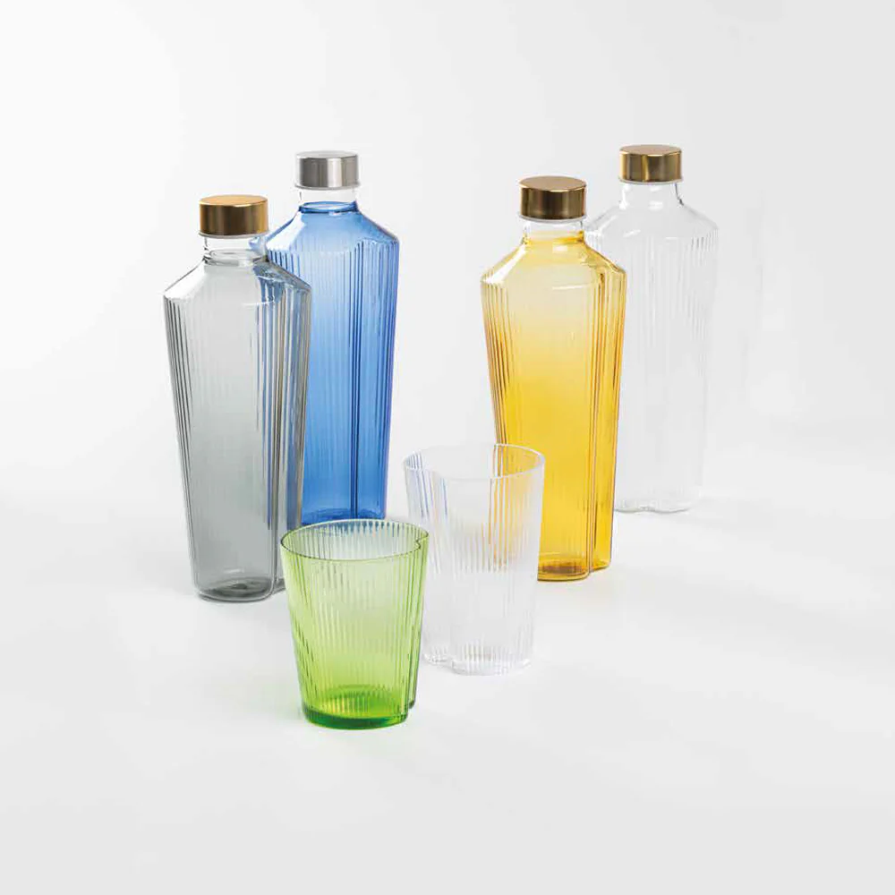 90 cl - Handy Bottiglia Acqua Soffiata e Lavorata a Mano In Vetro Borosilicato - Image 2