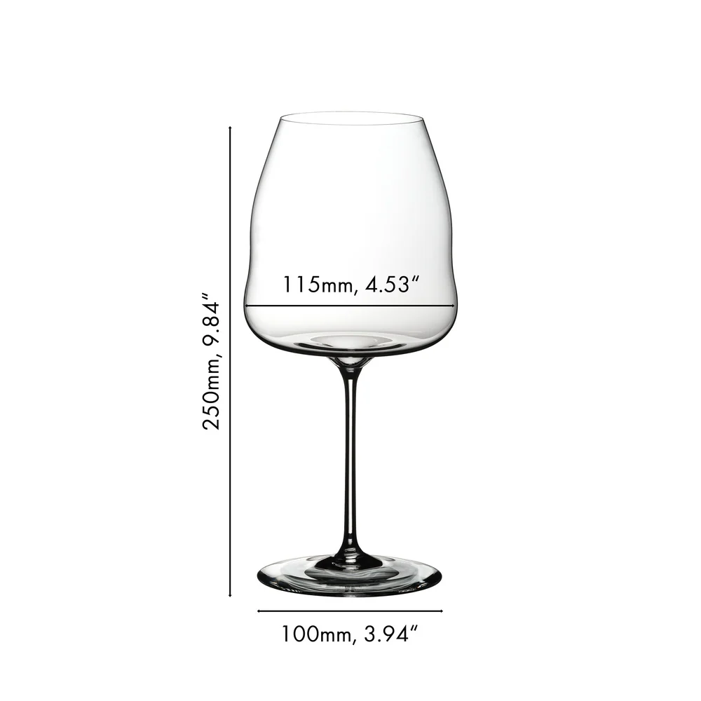 95 cl - Winewings Calice Vino Rosso Pinot Noir - Nebbiolo In Vetro - Set 2 Pz - Image 5