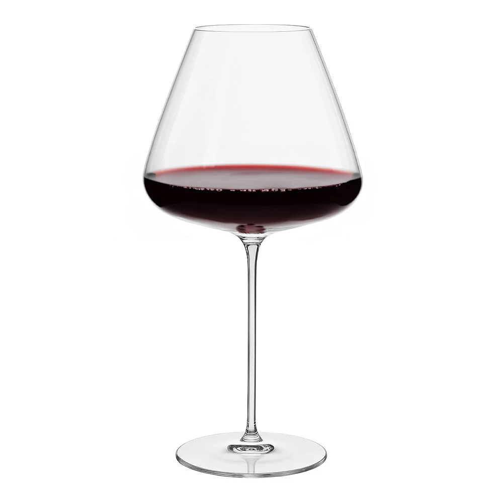 98 cl - Plume Calice Vino Rosso Gran Rosso In Vetro Set 2 Pz - Image 2