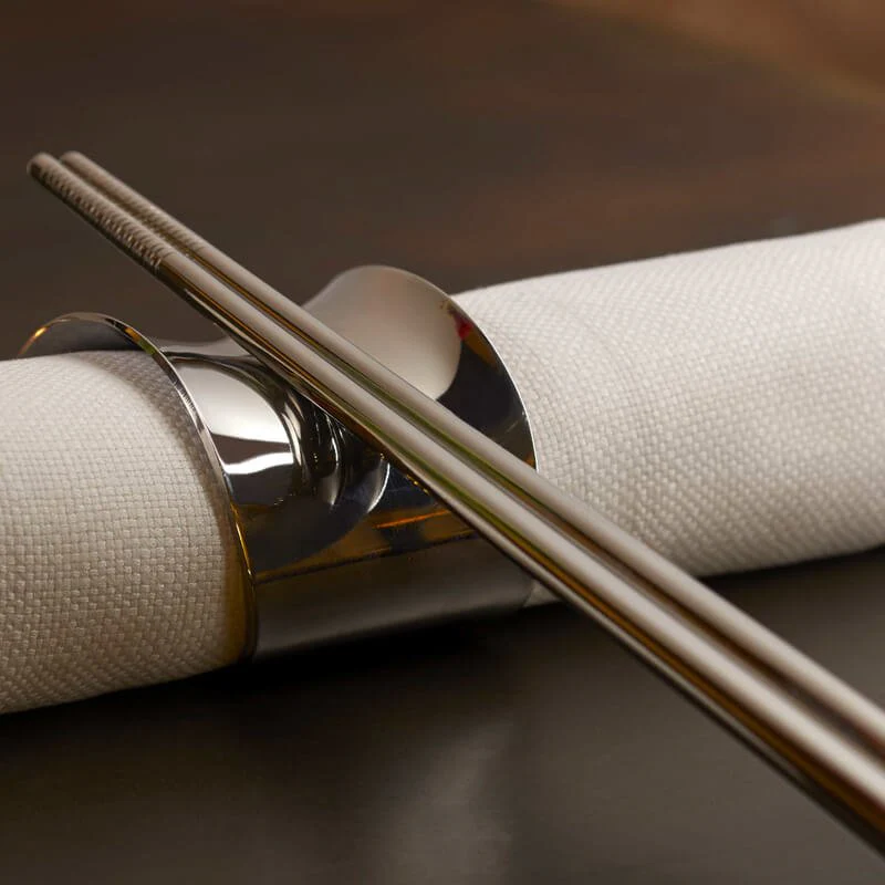 Ergo Bacchette Sushi In Acciaio Inox - Set 2 Pz - Image 2