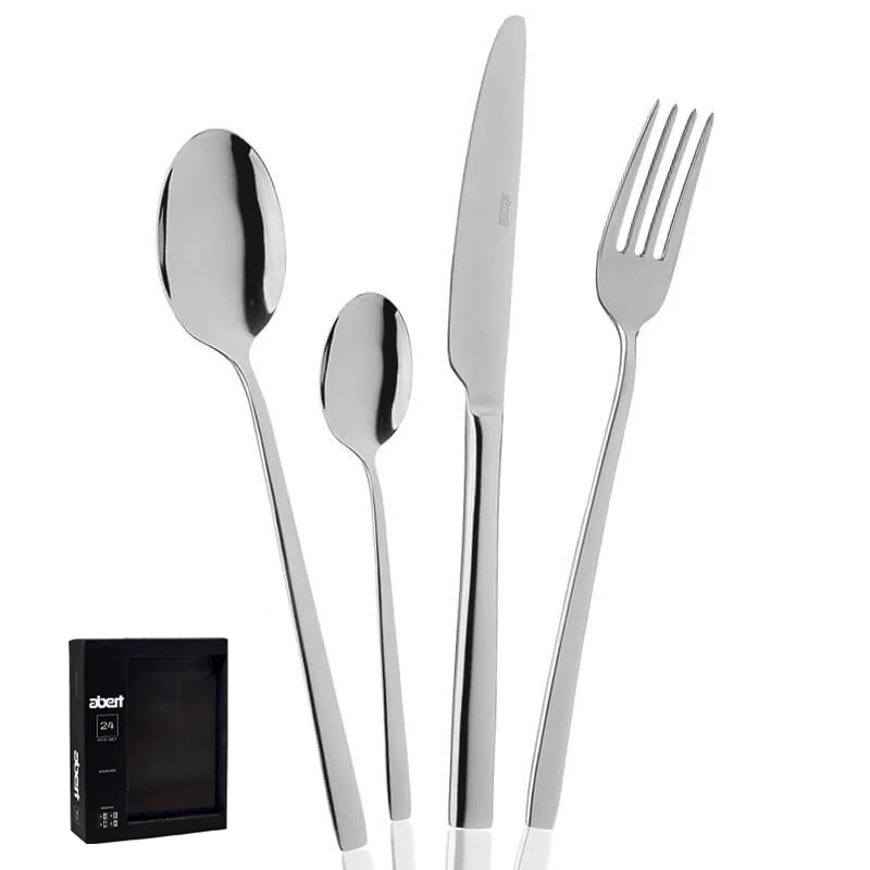 Infinito Servizio Posate In Acciaio Inox - Set 24 Pz
