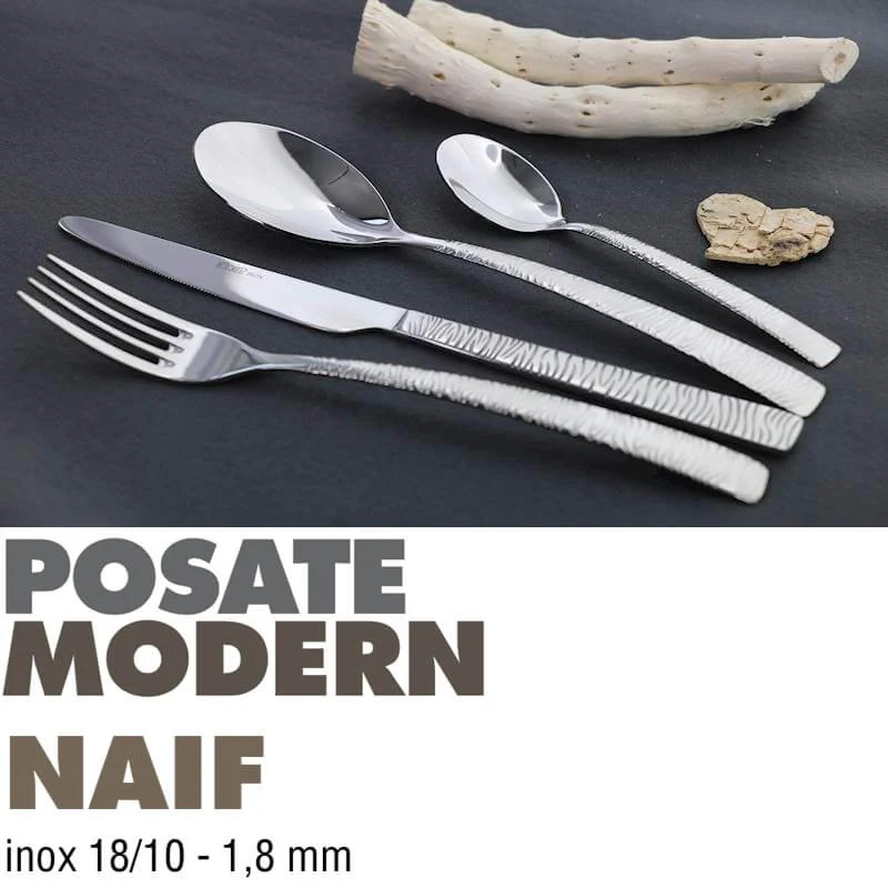 Naif Servizio Posate In Acciaio Inox - Set 24 Pz - Image 2