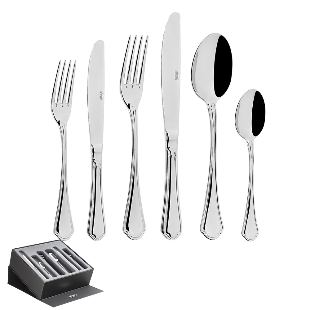 Rada Servizio Posate In Acciaio Inox Set 75 Pz