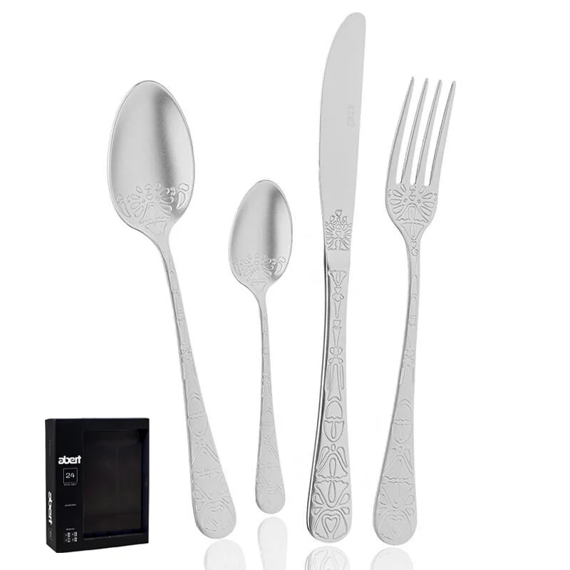Tattoo Servizio Posate In Acciaio Inox - Set 24 Pz