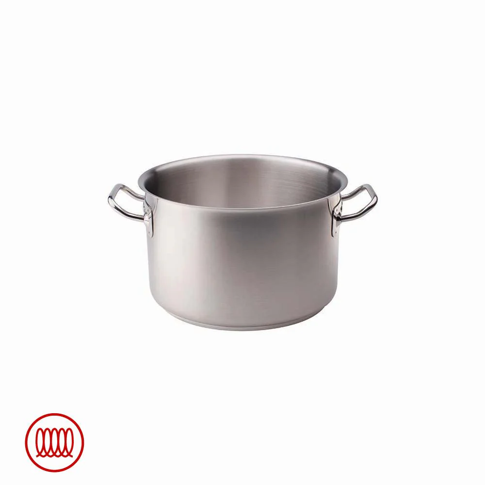 Acciaio Inox Casseruola Alta Induzione Con Due Maniglie - Image 2
