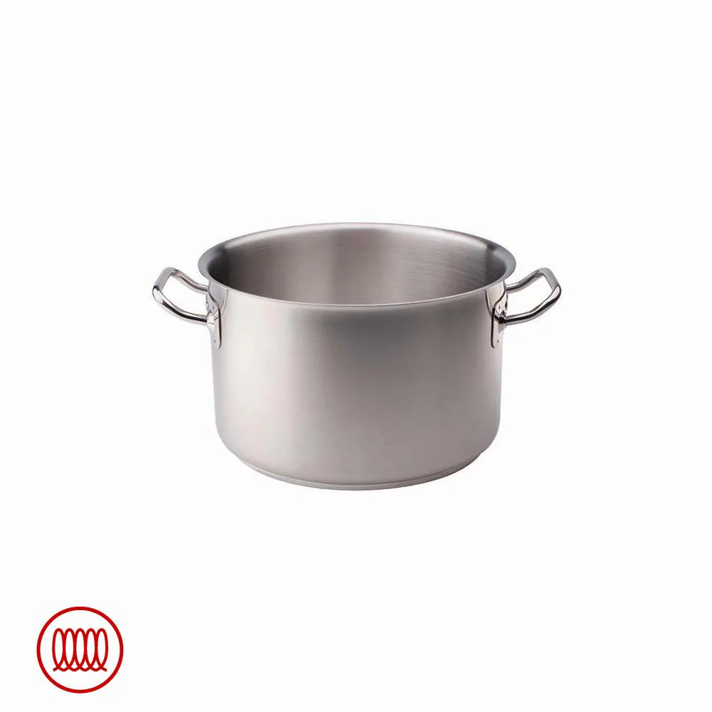 Acciaio Inox Casseruola Alta Induzione Con Due Maniglie - Image 3
