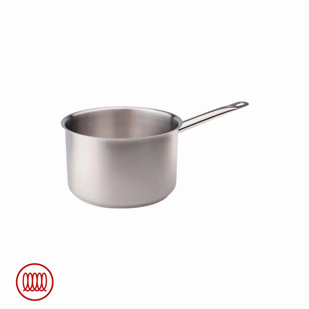 Acciaio Inox Casseruola Alta Induzione Con Manico Tubolare