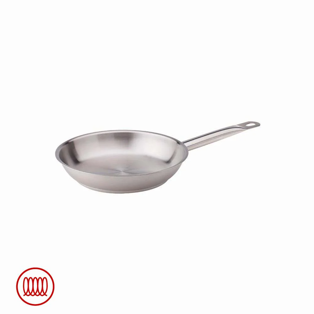 Acciaio Inox Padella Bassa Induzione Con Manico Tubolare - Image 2