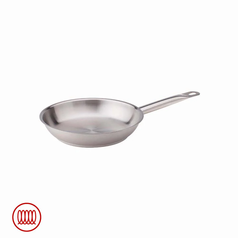 Acciaio Inox Padella Bassa Induzione Con Manico Tubolare - Image 3