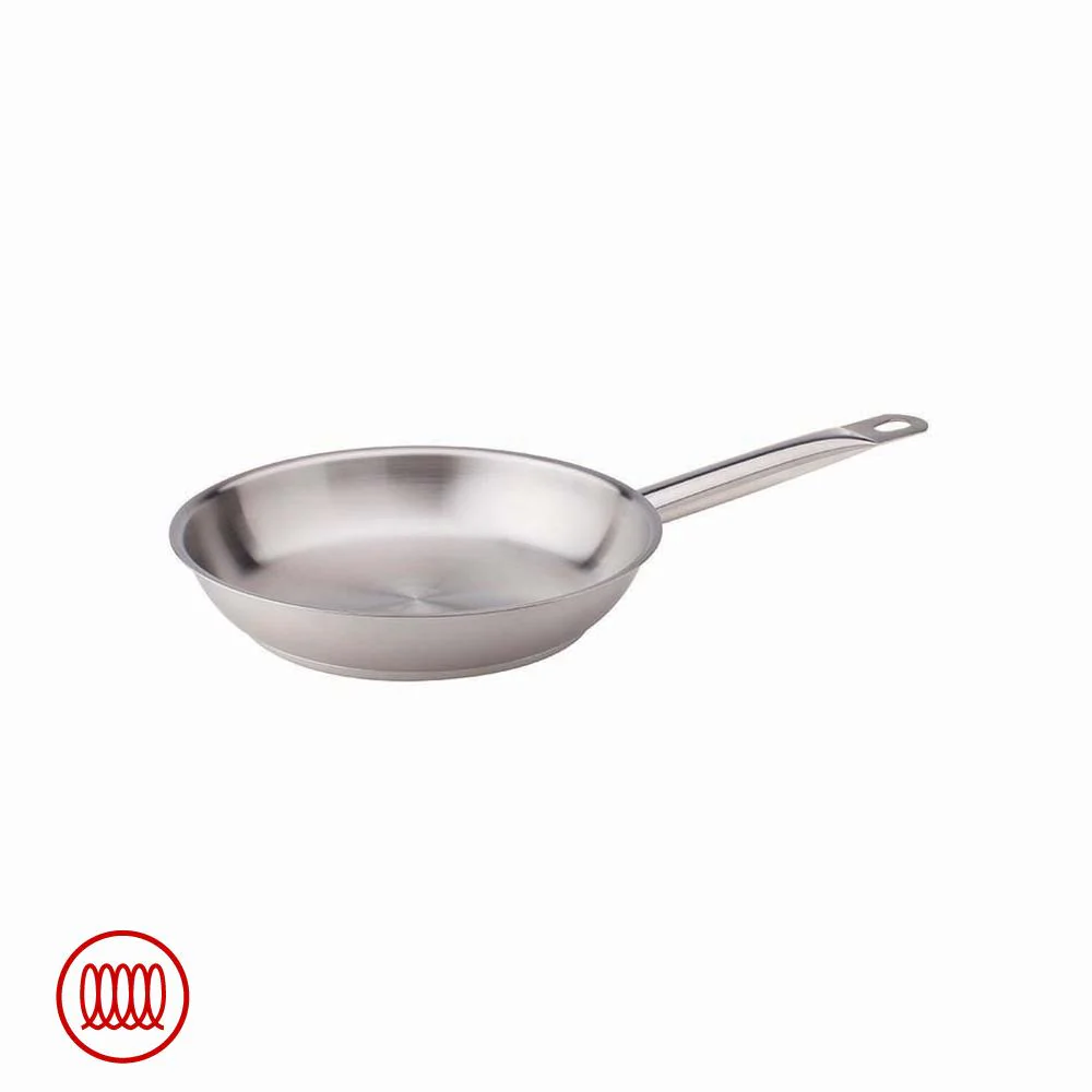 Acciaio Inox Padella Bassa Induzione Con Manico Tubolare - Image 4