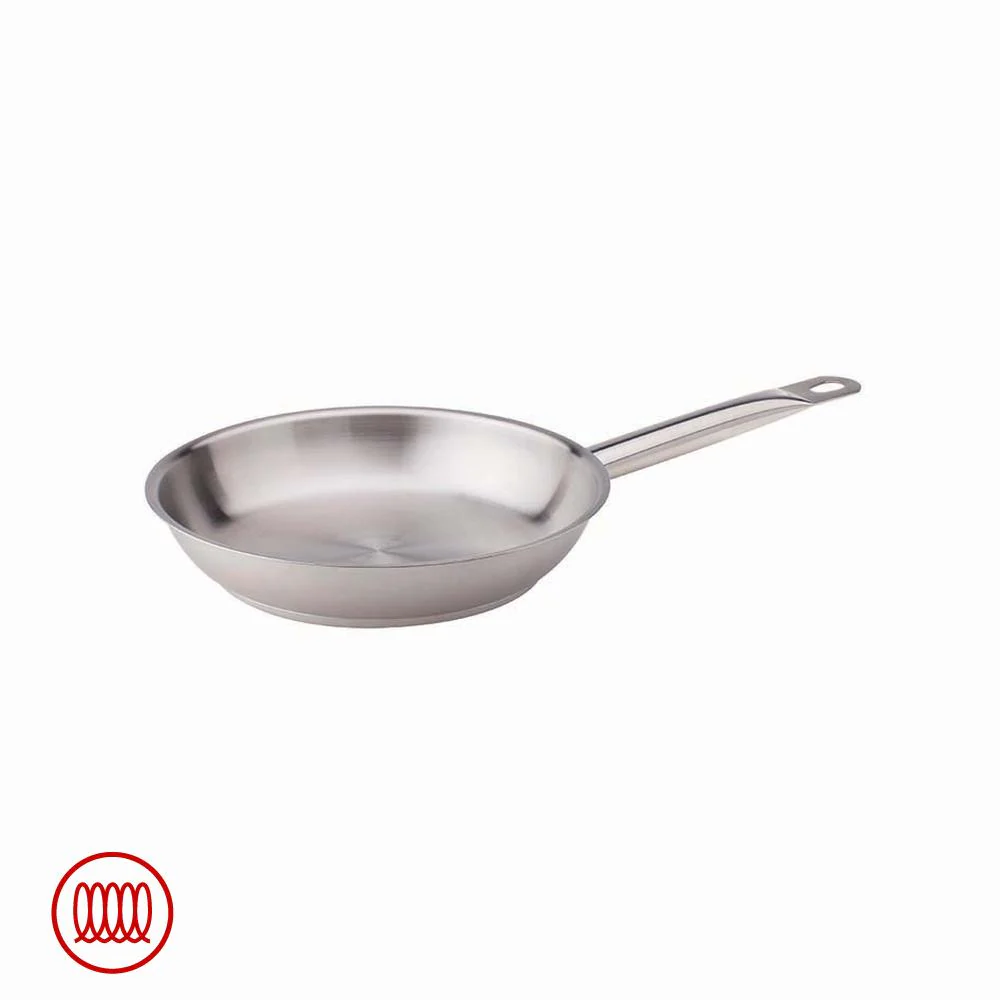 Acciaio Inox Padella Bassa Induzione Con Manico Tubolare - Image 5