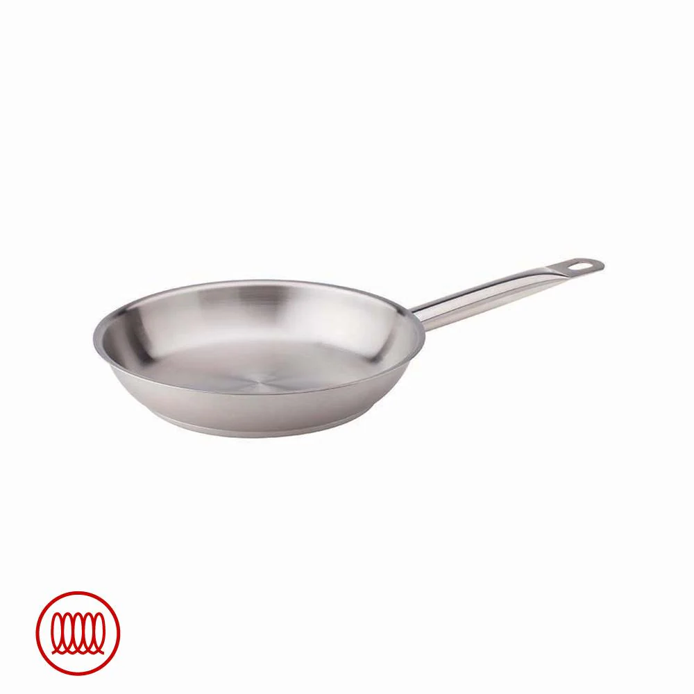 Acciaio Inox Padella Bassa Induzione Con Manico Tubolare - Image 6
