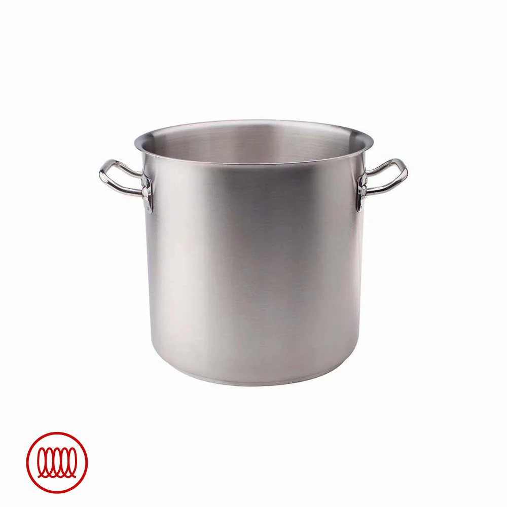 Acciaio Inox Pentola Alta Induzione Con Due Maniglie - Image 2