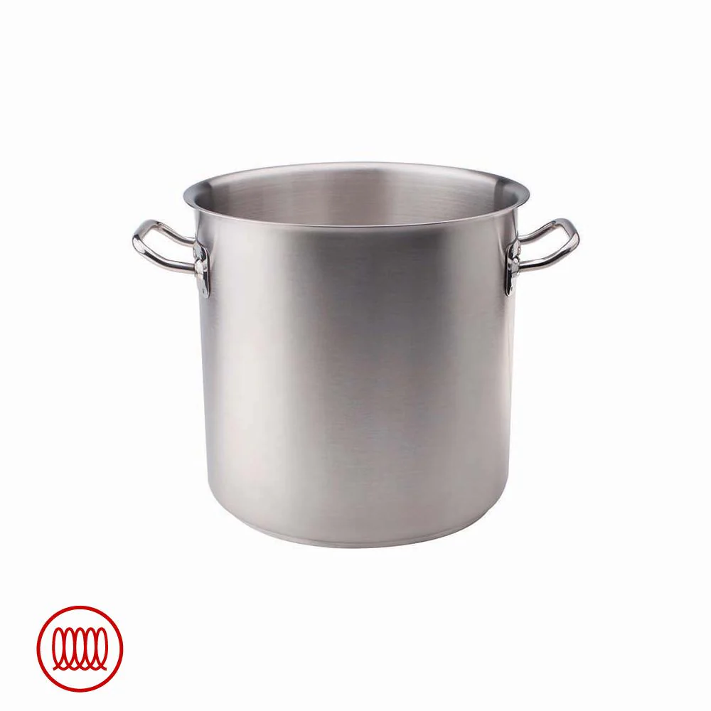 Acciaio Inox Pentola Alta Induzione Con Due Maniglie - Image 3