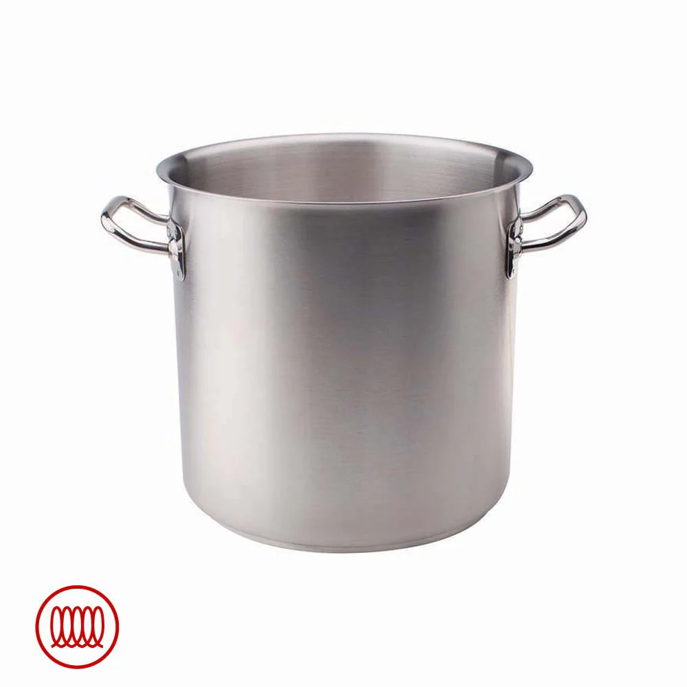 Acciaio Inox Pentola Alta Induzione Con Due Maniglie - Image 7