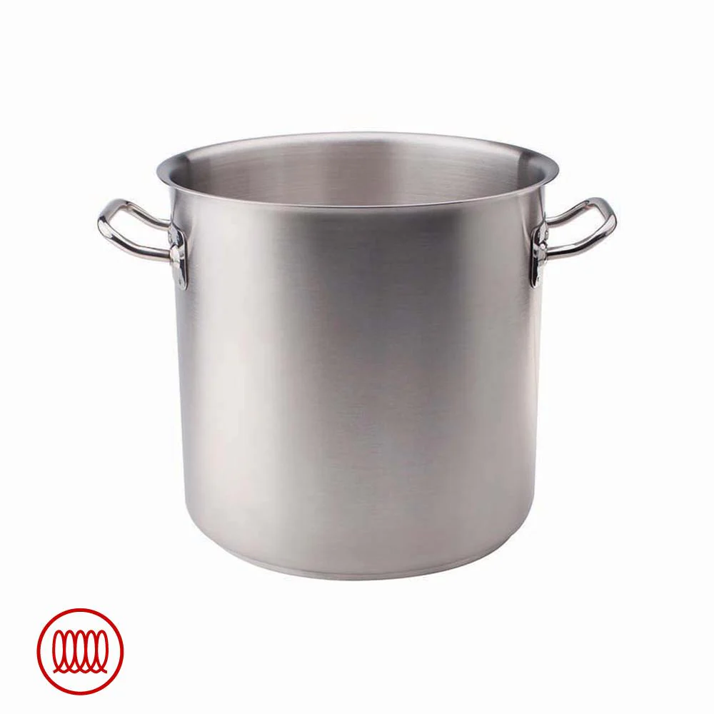 Acciaio Inox Pentola Alta Induzione Con Due Maniglie - Image 8