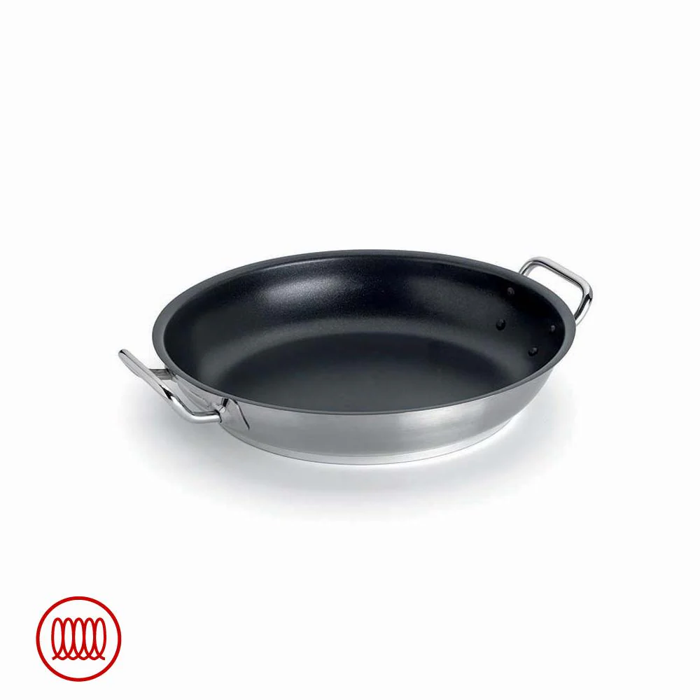 Acciaio Inox Platinum Tegame Basso Induzione Antiaderente Con Due Maniglie - Image 3