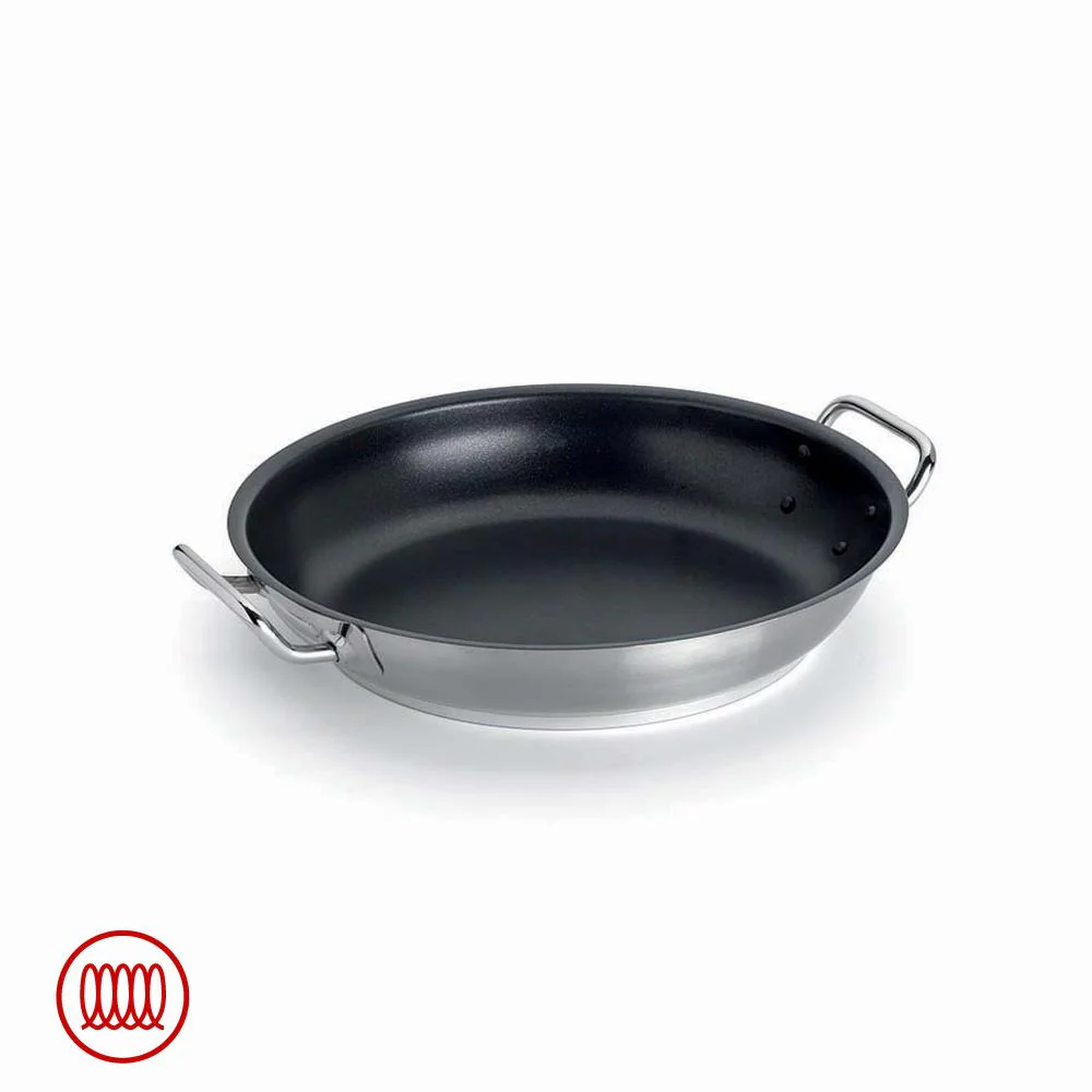 Acciaio Inox Platinum Tegame Basso Induzione Antiaderente Con Due Maniglie - Image 4