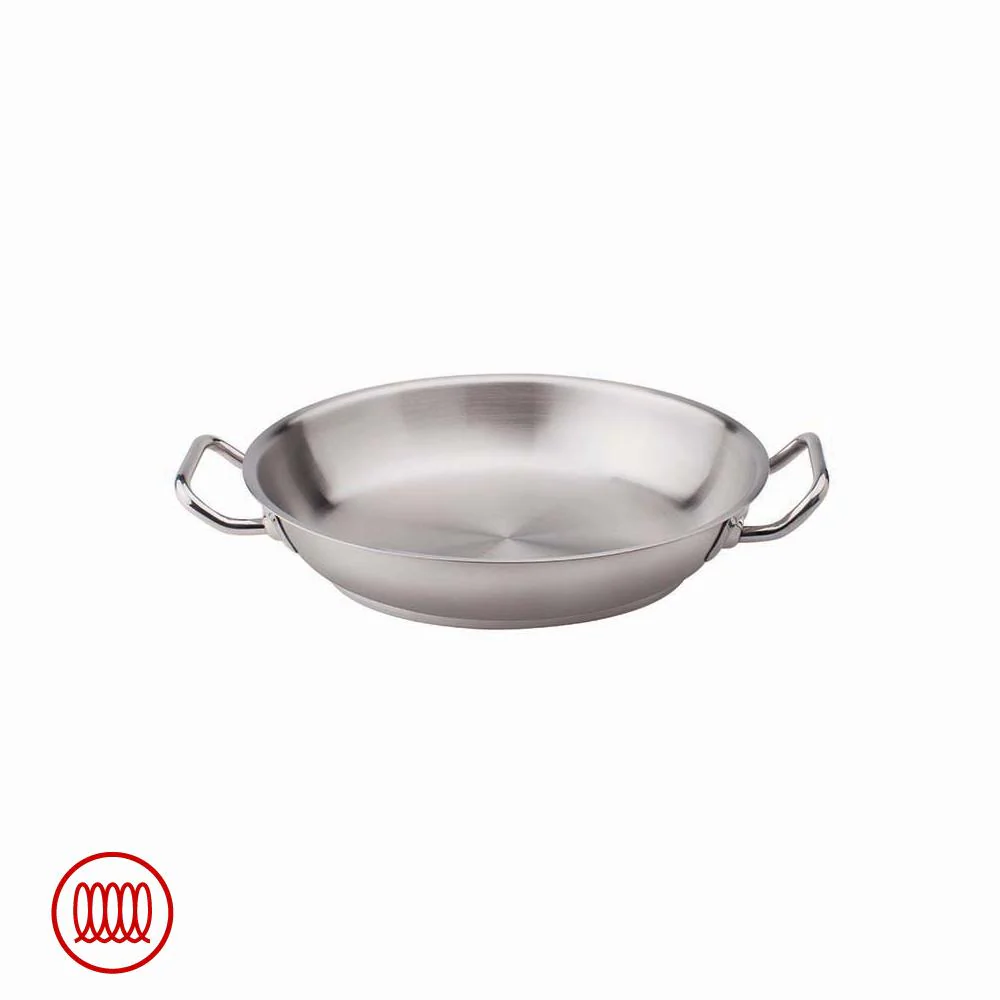Acciaio Inox Tegame Basso Induzione Con Due Maniglie - Image 3