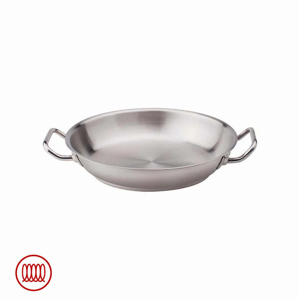 Acciaio Inox Tegame Basso Induzione Con Due Maniglie - Image 6